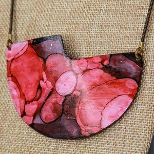 Abstract Red Necklace